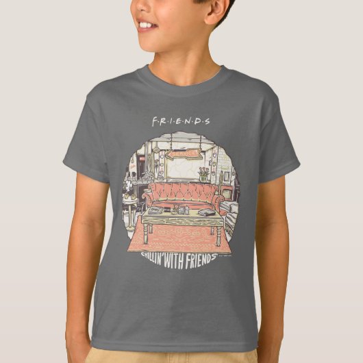 Chillin' met FRIENDS™ Cartoon T-shirt (Voorkant)