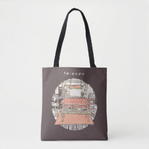 Chillin' met FRIENDS™ Cartoon Tote Bag