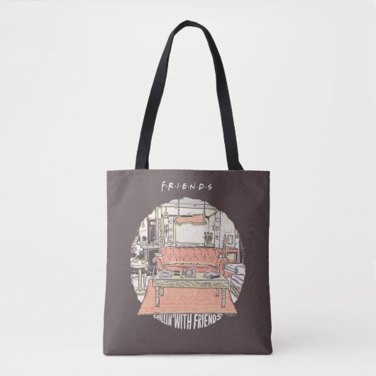 Chillin' met FRIENDS™ Cartoon Tote Bag (Voorkant)