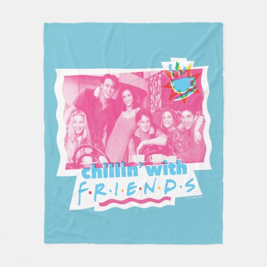 Chillin' met FRIENDS™ Fleece Deken (Voorkant)