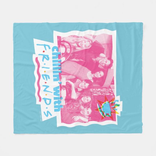 Chillin' met FRIENDS™ Fleece Deken (Voorkant (Horizontaal))