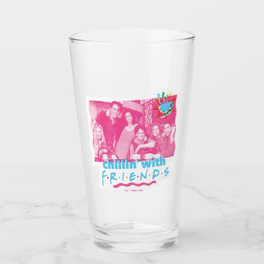 Chillin' met FRIENDS™ Glas (Voorkant)