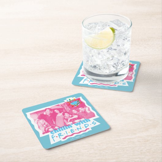 Chillin' met FRIENDS™ Kartonnen Onderzetters (Insitu)