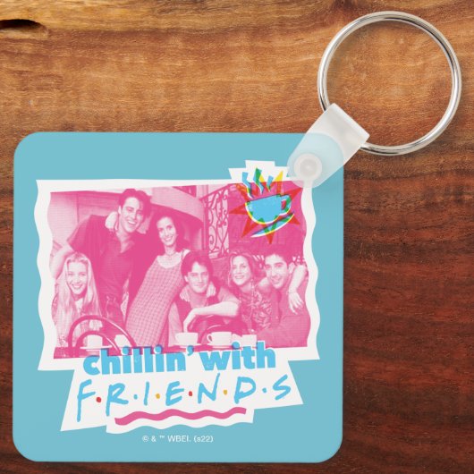 Chillin' met FRIENDS™ Sleutelhanger (Achterkant)