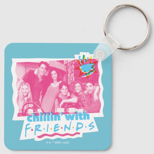 Chillin' met FRIENDS™ Sleutelhanger (Achterkant)