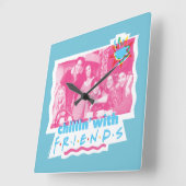 Chillin' met FRIENDS™ Vierkante Klok (Hoek)
