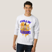 Chillin met gnomen Halloween Shirt Hoodie Design (Voorkant volledig)