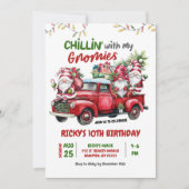 Chillin met Gnomies Kerstmis Kids Verjaardag Kaart (Voorkant)