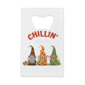 Chillin met kerst met mijn gnomen creditkaart flessenopener (Achterkant)