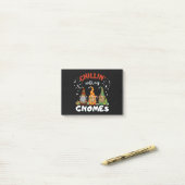 Chillin met kerst met mijn gnomen post-it® notes (Op bureau)