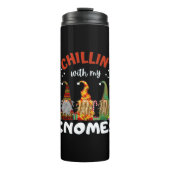 Chillin met kerst met mijn gnomen thermosbeker (Voorkant)