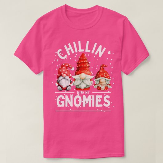 Chillin met kerst van mijn gnomen t-shirt (Design voorkant)