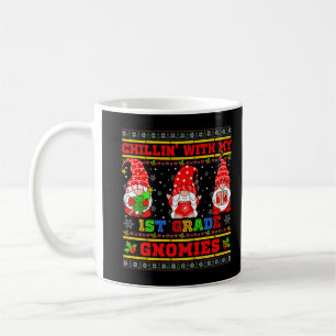 Chillin' met mijn 1e graads gnomen, lelijke kerst koffiemok