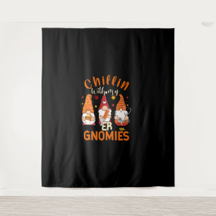 Chillin met mijn ER Gnomen Nurse Gnome Thanksgivin Wandkleed