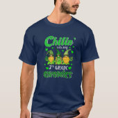 Chillin' met mijn gnomen 7e graad Happy St Patric T-shirt (Voorkant)