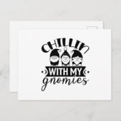 Chillin met mijn gnomen briefkaart (Voorkant / Achterkant)