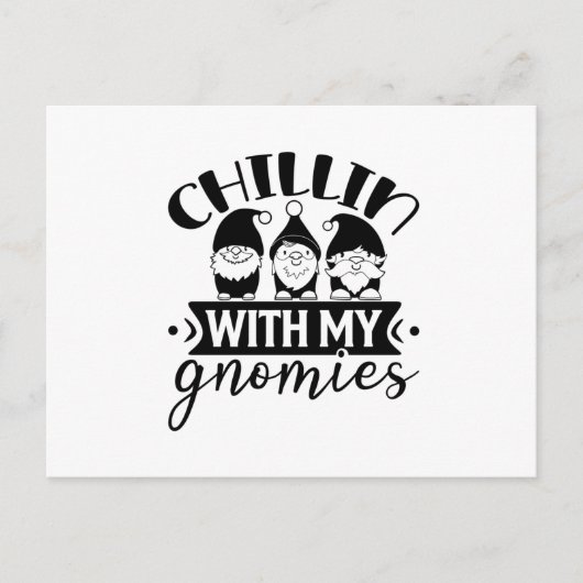 Chillin met mijn gnomen briefkaart (Voorkant)