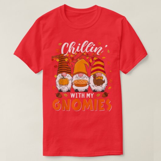 Chillin' met mijn gnomen drie gnomen die een pomp t-shirt (Design voorkant)