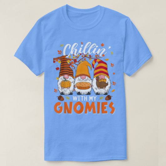 Chillin' met mijn gnomen drie gnomen die een pomp t-shirt (Design voorkant)