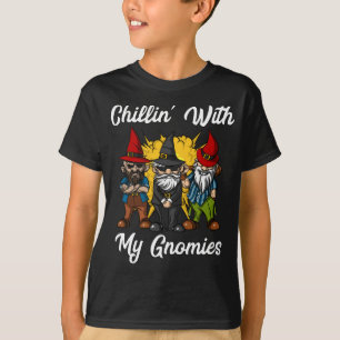 Chillin met mijn gnomen Funny Garden Gnomen T-shirt