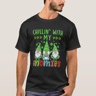 Chillin met mijn Gnomen Green Pset Gnomen St Patr T-shirt