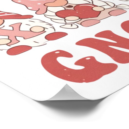 Chillin met mijn gnomen │ Valentijnsdag Poster (Hoek)