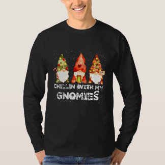 Chillin' met mijn Gnomies Garden Gnome KerstPa T-shirt