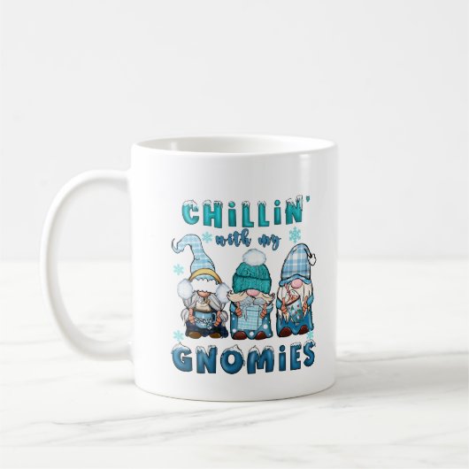 Chillin met mijn Gnomies gepersonaliseerd Koffiemok (Links)