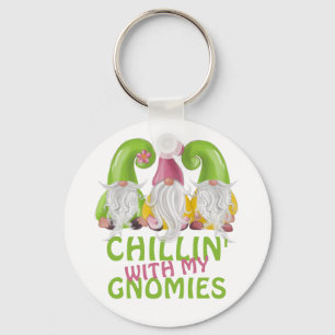 Chillin met mijn Gnomies Gnome Humor Sleutelhanger