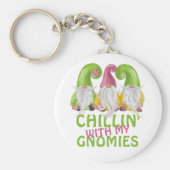 Chillin met mijn Gnomies Gnome Humor Sleutelhanger (Voorkant)