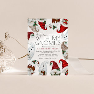 Chillin met mijn Gnomies kerstfeest Kaart