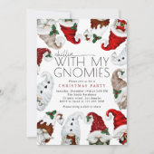Chillin met mijn Gnomies kerstfeest Kaart (Voorkant)