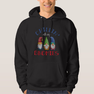 Chillin met mijn Gnomies Santa Claus Garden Gnome  Hoodie