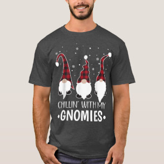 Chillin met mijn Gnomies Santa Gnome kerstpaja T-shirt