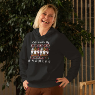 Chillin met mijn kabouters Grappige Gnome Payamas Hoodie