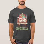 Chillin met mijn kabouters, grappige kerst t-shirt (Voorkant)