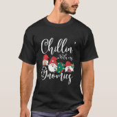 Chillin' met mijn kerst-koepel t-shirt (Voorkant)