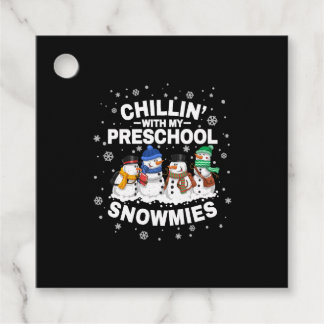Chillin 'met mijn kleuterschool Sneeuwschoentjes K Bedankjes Labels