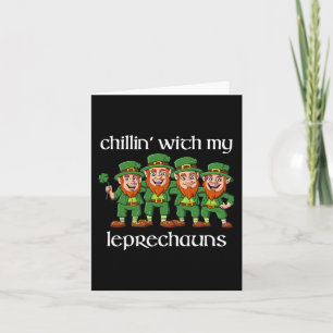 Chillin met mijn Leprechauns St Patricks Day Boys Kaart