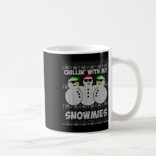 Chillin met mijn neeuwen grappig kerstfeest koffiemok