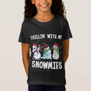 Chillin 'met Mijn Sneeuwmies Kerstmis Snowman F T-shirt