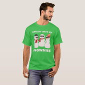 Chillin met mijn sneeuwpoppen jongen t-shirt (Voorkant volledig)