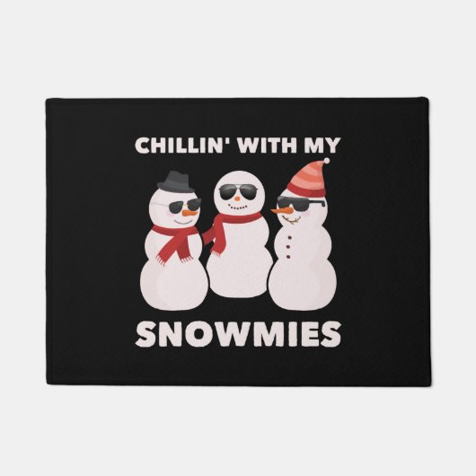 Chillin met mijn snowmies deurmat (Voorkant)