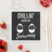 Chillin met mijn snowmies servet (Insitu)