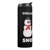 Chillin met mijn snowmies thermosbeker (Gedraaid links)