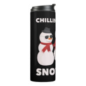 Chillin met mijn snowmies thermosbeker (Gedraaid links)
