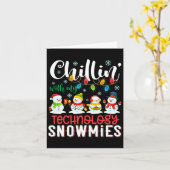 Chillin met mijn technologie sneeuwbuien licht Ker Kaart (Gele Bloem)