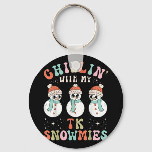 Chillin met mijn Tom Snowmies Snowman leraar Chris Sleutelhanger