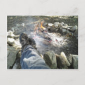 Chillin met mijn voeten omhoog door het briefkaart (Voorkant)