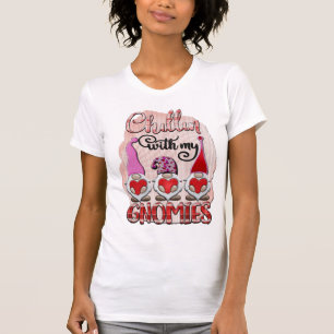 Chillin met mijn witte Vrouw T shirt